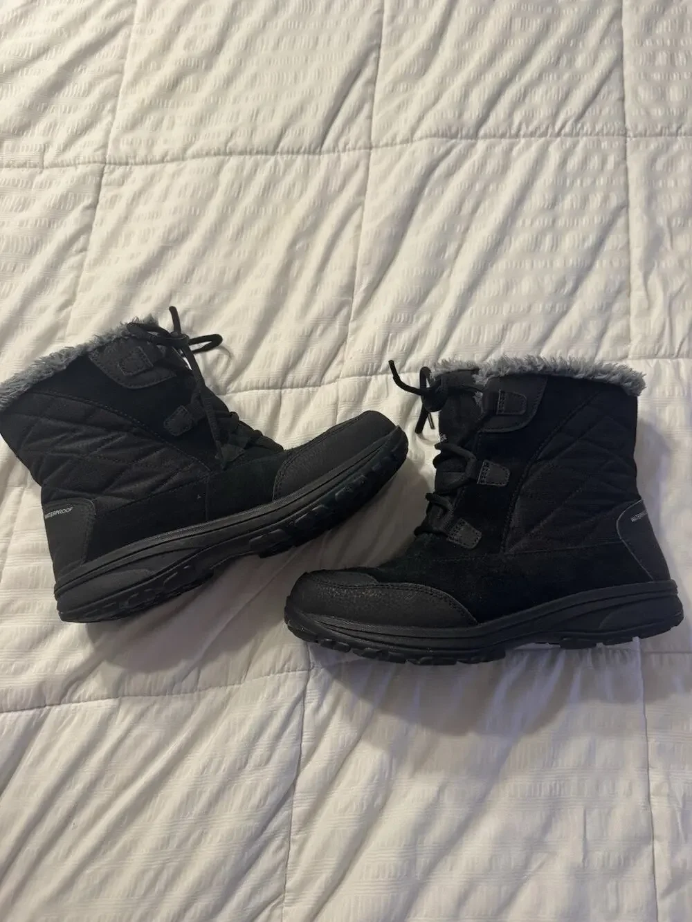 Columbia Women's Ice Maiden Shorty Winter Boots Black Waterproof Techlite Snow